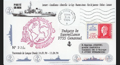 11NAV-FR30T1 : 6.4.94 - Pli Marine française "Frégate de surveillance F735 GERMINAL”