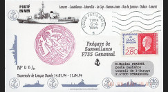11NAV-FR30T2 : 6.4.94 - Pli Marine française "Frégate de surveillance F735 GERMINAL”
