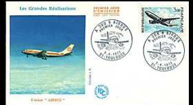 A300B-1 : 1973 - 1er Jour du Timbre-poste A300B Airbus