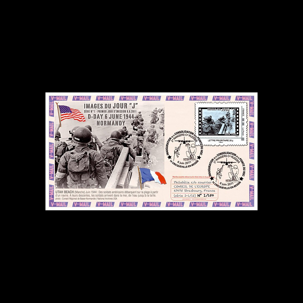 DEBS1-1/12 : 2011 - FDC Premier Jour "Utah Beach