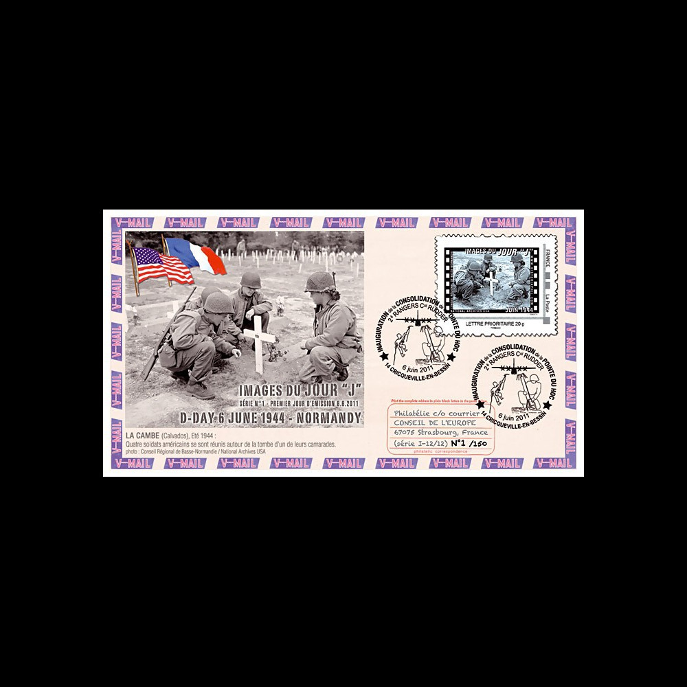 DEBS1-12/12 : 2011 - FDC 1er Jour "La Cambe