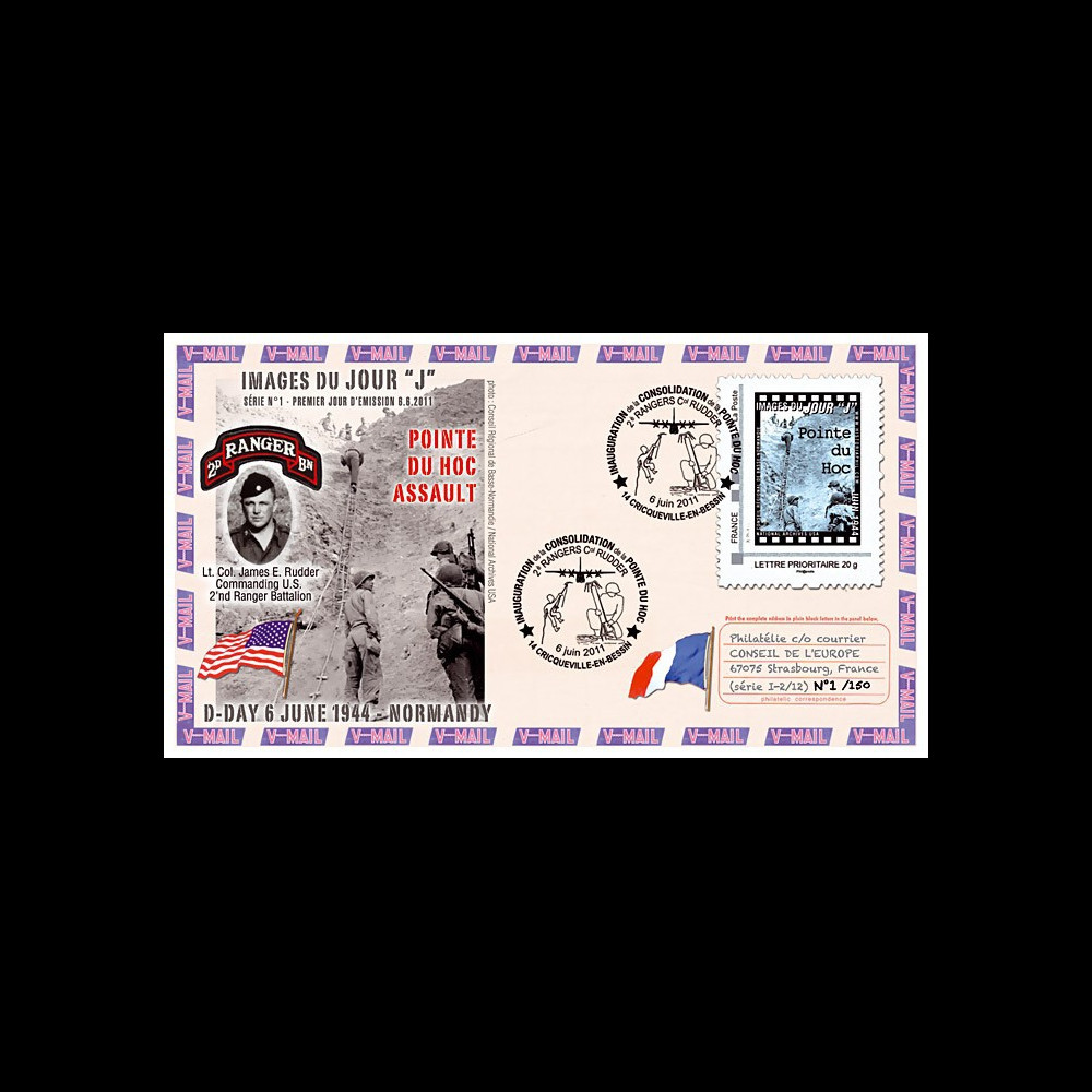 DEBS1-2/12 : 2011 - FDC 1er Jour "Omaha Beach