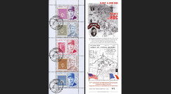 DEB11-3C : 2011- Carnet porte-timbres 'de Gaulle & Eisenhower - 67e anniversaire D-Day"