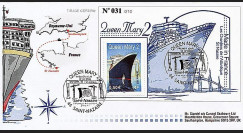 QM2-1 : 2003 - Premier jour du timbre français Queen Mary 2