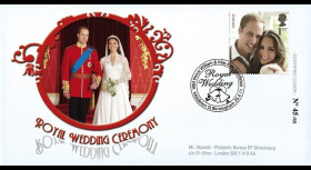 WED11-1 : 2011 - FDC GRANDE-BRETAGNE "Mariage Princier William & Kate"