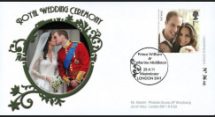 WED11-3 : 2011 - FDC GRANDE-BRETAGNE "Mariage Princier William & Kate Middleton"