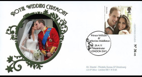 WED11-3 : 2011 - FDC GRANDE-BRETAGNE "Mariage Princier William & Kate Middleton"
