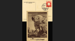 13W2-AL35 : 1943 - CP Propagande IIIe Reich "Soldat du Front secourant un camarade"