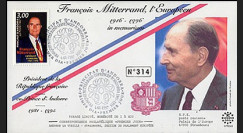 PE333 : 1997 - 1er Jour TP hommage à Mitterrand - Andorre