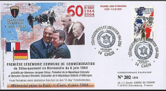 DEB 04-7 : 2004 - FDC D-Day - 1ère cérémonie commune franco-allde