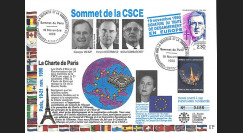 SE51L-T1 : FDC 'Sommet CSCE Paris - Fin de la Guerre Froide / Mitterrand