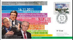PE609 : 11.2011 - FDC Parlement européen "Eurozone - MM. Juncker