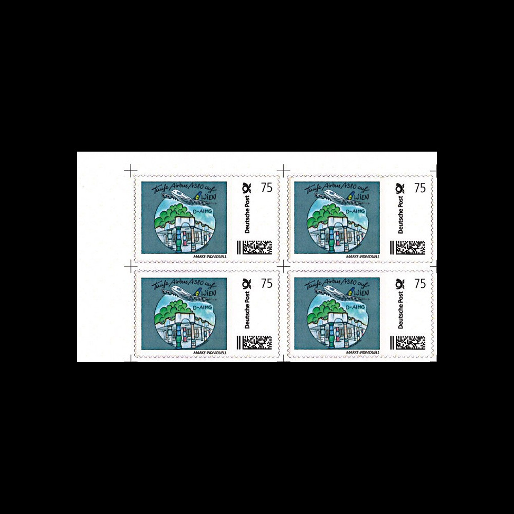A380-142B4 : 2011 - ALLEMAGNE Bloc 4 TPP "Taufe A380 auf Wien / Baptême A380 Wien"
