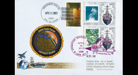 LYBIE11-5 : 2011 - Pli USA "Opération Odyssey Dawn Libye 2011 - USS Barry DDG 52"