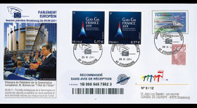 PE607a : 09.2011 - FDC Recommandée PE "'Etat de l’Union européenne' par M. Barroso"