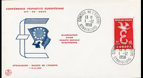 CH1 : 01.12.1958 - FDC Conseil de l'Europe "Elaboration d'une Charte Sociale Européenne"