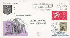 CH3 : 18.10.1961 - FDC ITALIE "Signature de la Charte Sociale Européenne à Turin"