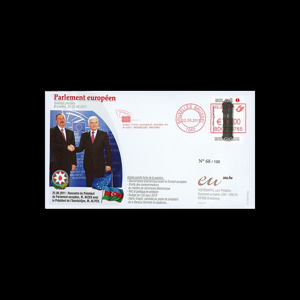 BR113 : 22.06.11 - FDC Bruxelles "Visite officielle du Président de l'Azerbaïdjan