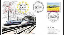 PE616 : 2011 - FDC "1ère Mise en Service TGV Rhin-Rhône" (version française)