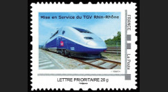 TGV11-2N : 2011 - 1 valeur Timbre-poste Personnalisé (TPP) "Mise en Service TGV Rhin-Rhône"
