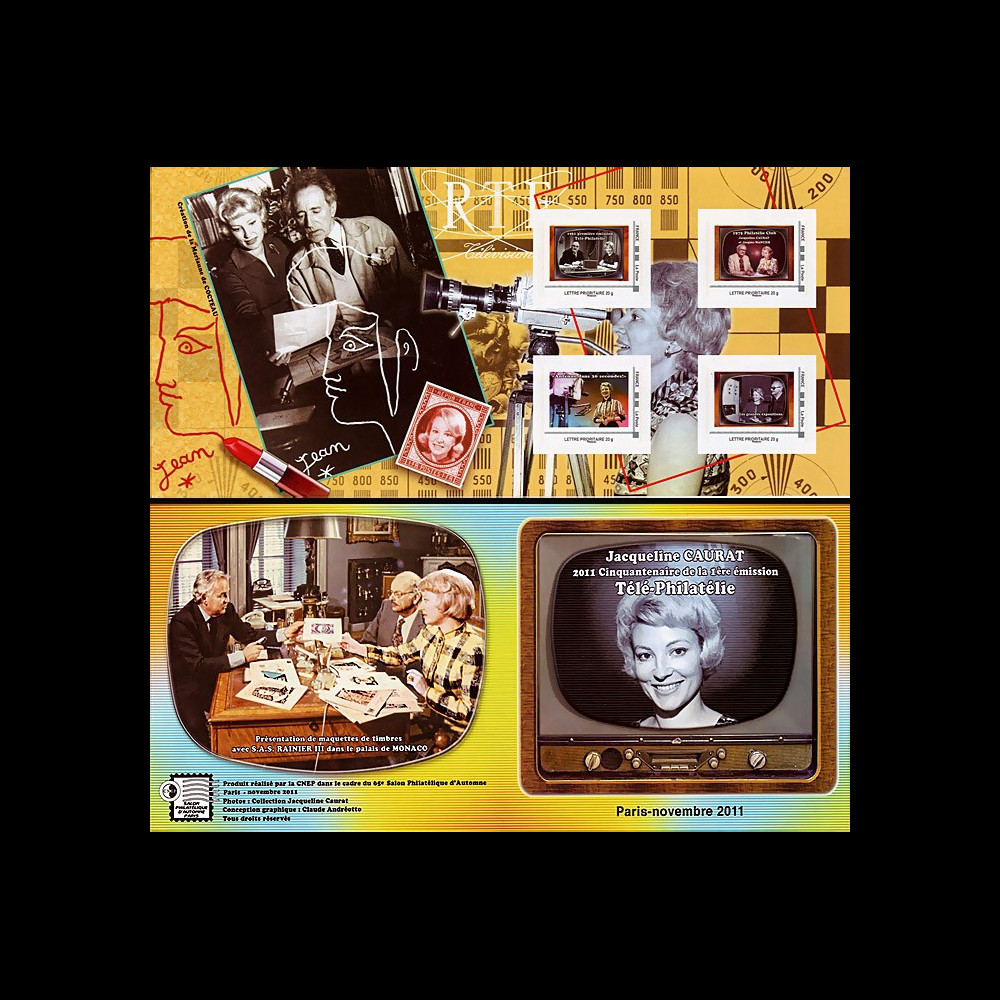 TELEPHILA-11C : 2011 - Carnet Collector CNEP "65e Salon Philatélique d'Automne - Jacqueline CAURAT" TELEPHILA-11C : 2011 - Carnet Collector CNEP "65e Salon Philatélique d'Automne - Jacqueline CAURAT"