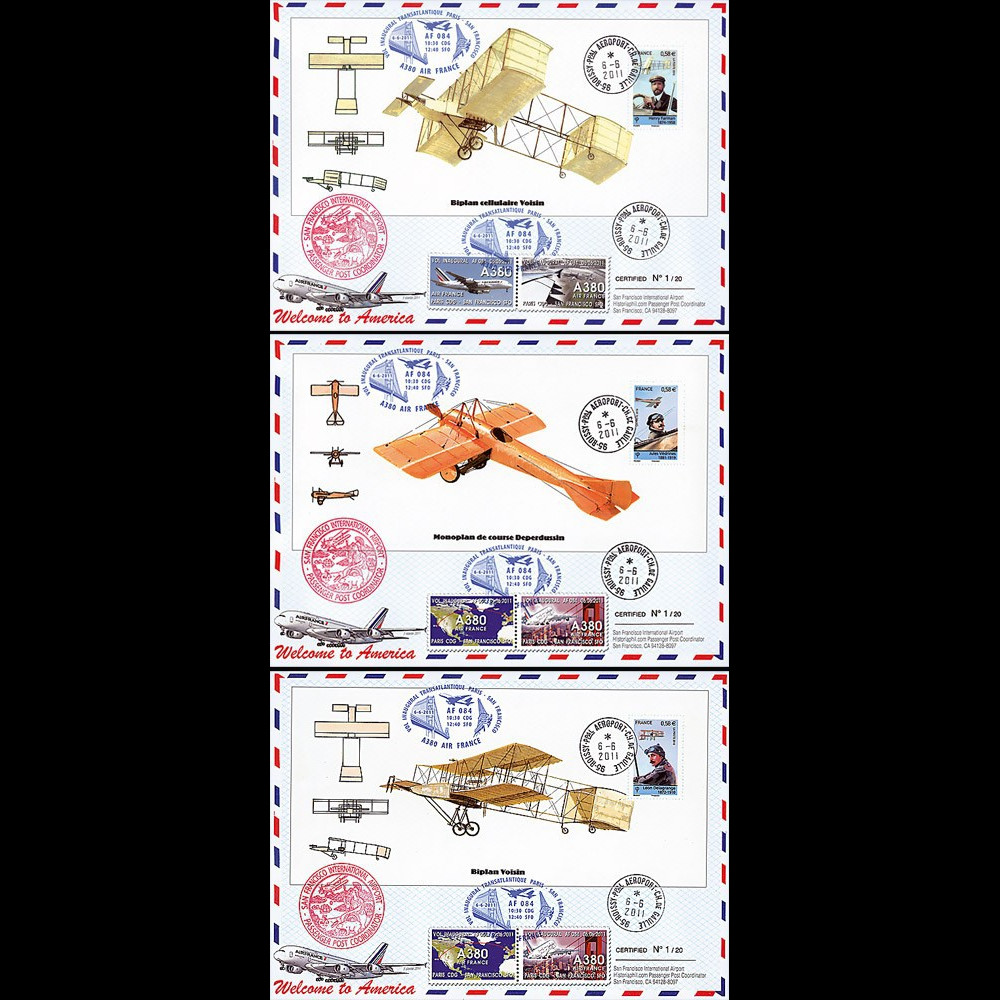 A380-135M1/3 : 2011 - Série 3 Maxi FFC "A380 Air France - 1er Vol AF084 Paris-San Francisco"