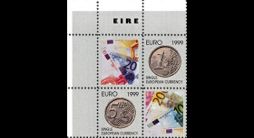 PE391V4D : 1999 - Bloc de 4 vignettes dentelées "EURO Irlande