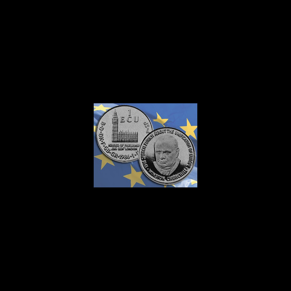 1ECU-86 : 1986 - 1 ECU Argent 1000/1000 "Winston Churchill