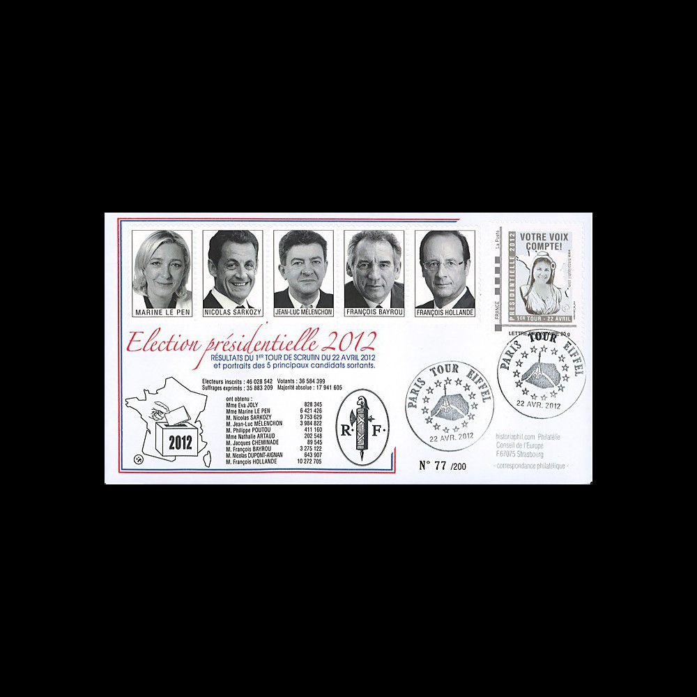 PRES12-2 : France FDC "Présidentielle 2012