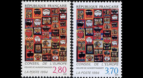 CE45-NF (Y&T 112/113) : 1994 - TP de service du Conseil de l'Europe