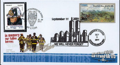 WT11-2 : 2011 - FDC USA-FRANCE "10 ans Attentats 11 Septembre / 1er Jour Pompiers"