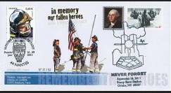 WT11-9 : 2011 - FDC USA-FRANCE "10 ans Attentats 11 Septembre / 1er Jour Pompiers"