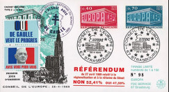 EU56C-DG : 1969 - FDC “de Gaulle - Référendum du 27 avril“ - cachet machine 2