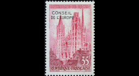 CE09-NF (Y&T 16) : 1958 - 1er timbre de service du Conseil de l'Europe
