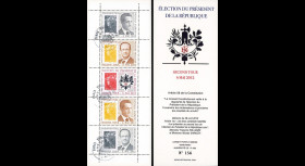 PRES12-9C : France Carnet porte-TP "Présidentielle 2012
