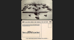 W2-USWB04 : CP Patriotique USA "Production militaire - BONS D'ARMEMENT FORD 1942"