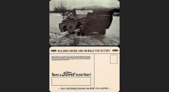 W2-USWB08 : CP Patriotique USA "Jeep amphibie SEEP - BONS D'ARMEMENT FORD 1942"