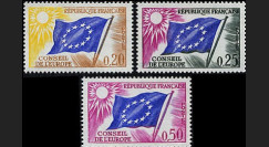 CE14-NF (Y&T 27/29) : 1963 - TP de service du Conseil de l'Europe