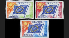 CE26-NF (Y&T 46/48) : 1975 - TP de service du Conseil de l'Europe