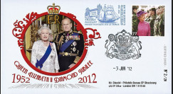 JUB12-7 : 2011 - FDC GDE-BRETAGNE "Jubilé de Diamant de la Reine Elizabeth II" - Londres