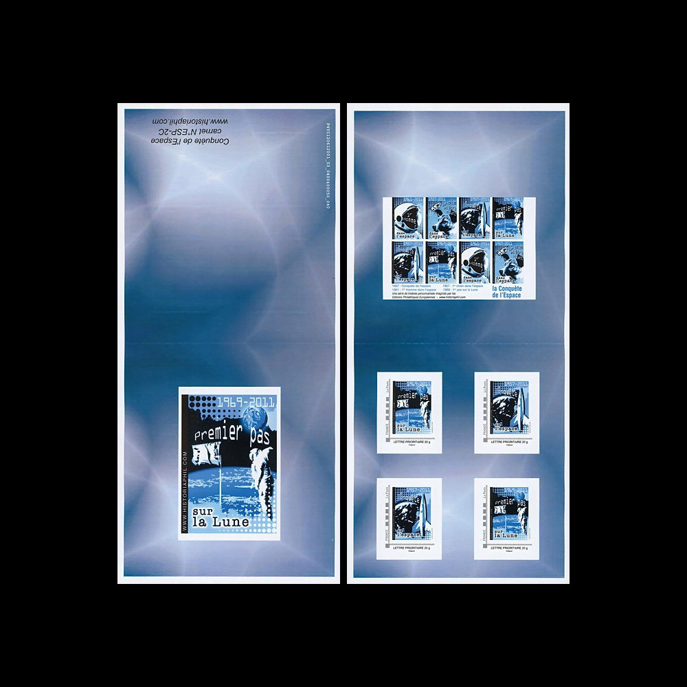ESP-2C : 2011 - Carnet Collector 4 TPP "Espace - ARMSTRONG et le 1er Pas sur la Lune" ESP-2C : 2011 - Carnet Collector 4 TPP "Espace - ARMSTRONG et le 1er Pas sur la Lune"