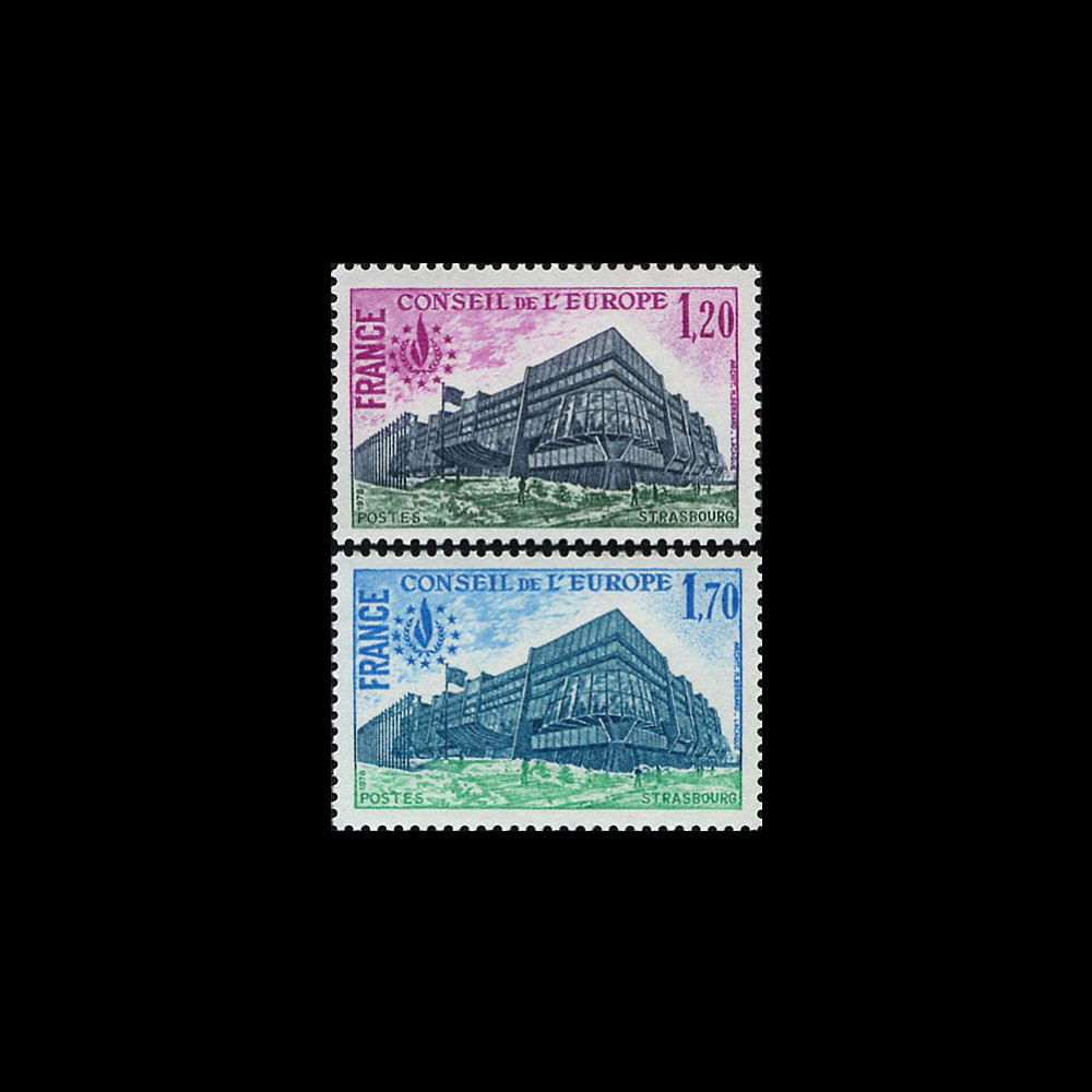 CE29-NF (Y&T 58/59) : 1978 -  TP de service du Conseil de l'Europe