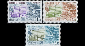 CE32-NF (Y&T 65/66/67) : 1981 -  TP de service du Conseil de l'Europe