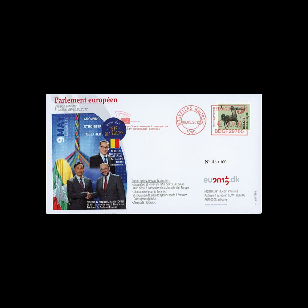 BR118 : 05.12 FDC Bruxelles "Fête de l'Europe - Ponta