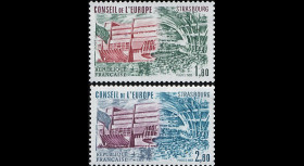 CE33-NF (Y&T 73/74) : 1982 -  TP de service du Conseil de l'Europe