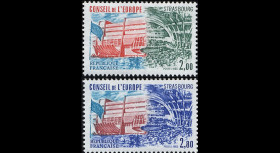 CE34-NF (Y&T 77/78) : 1983 -  TP de service du Conseil de l'Europe