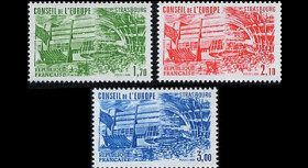 CE35-NF (Y&T 82/83/84) : 1984 -  TP de service du Conseil de l'Europe