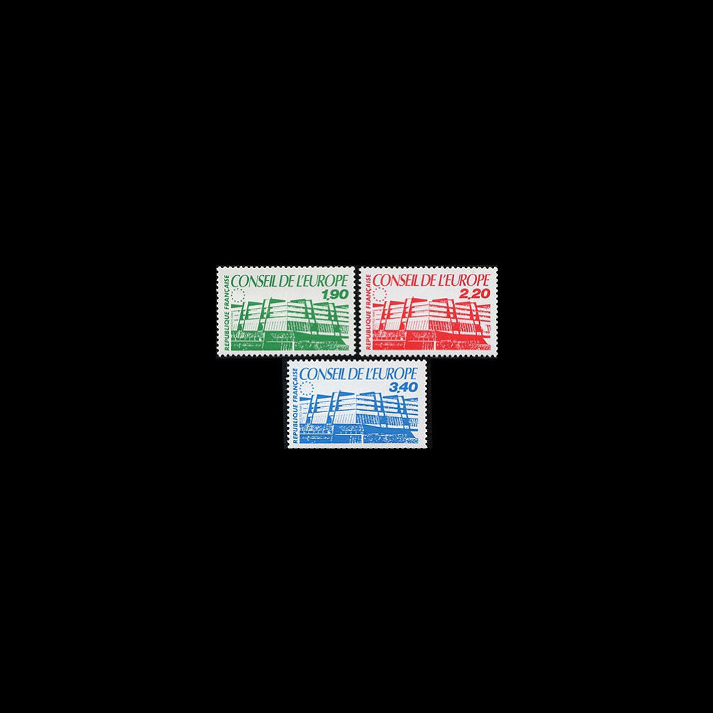 CE37-NF (Y&T 93/94/95) : 1986 -  TP de service du Conseil de l'Europe