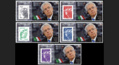 PE617-PT1-5 : 2012 - 5 porte-timbre "Parlement européen : 1er Ministre italien M. MONTI"
