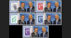 PE611-PT1-5 : 2011 - 5 porte-timbre "Parlement européen : MM.Tusk et Buzek